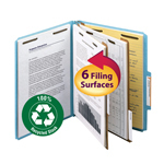 100% Recycled Pressboard Classification Folders